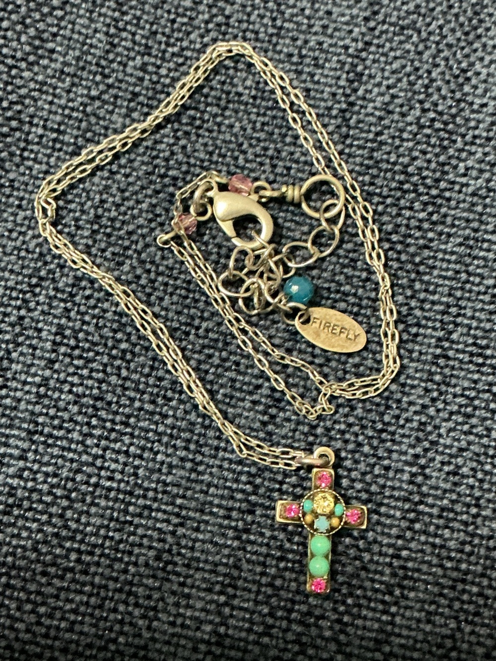 FIREFLY Cross Necklace